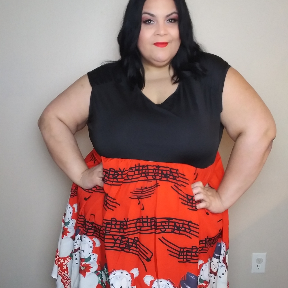 Christmas Snowman Dress Size 4x